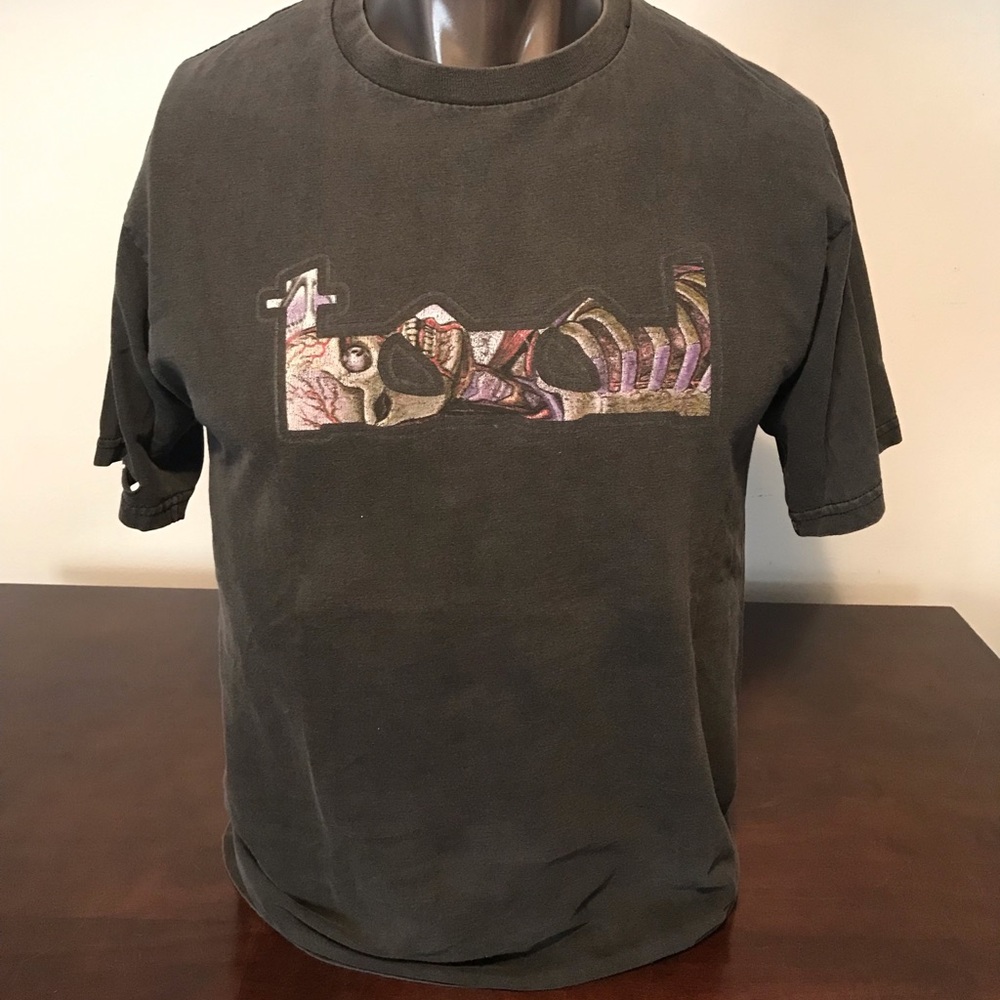 Vintage TOOL Distressed Torn T Shirt Medium